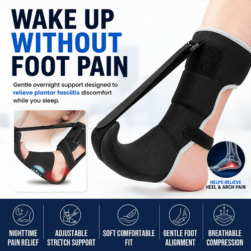 Plantar Fasciitis Relief Night Splint Sock with Massage Ball