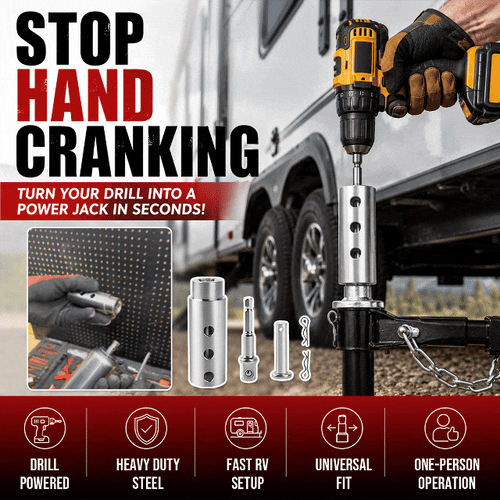 Trailer Jack Electric Drill Adapter Set