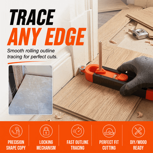 Precise Contour Scribe Tool with Lock for Pencil