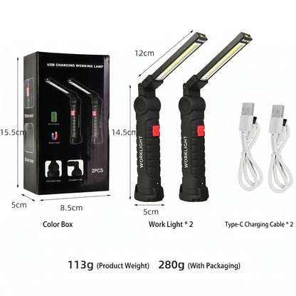 High-Brightness Strong Magnetic Hanging COB Work Light