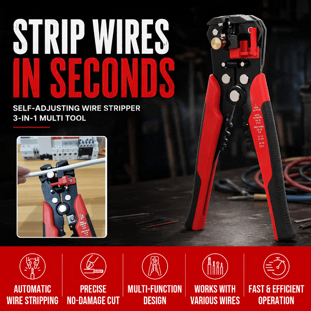Self Adjusting Wire Stripper