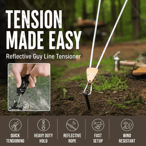 4mmx4m Camping Tent Guy Rope 4 Pack Set