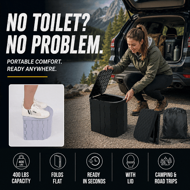 Outdoor & Car Portable Folding Toilet