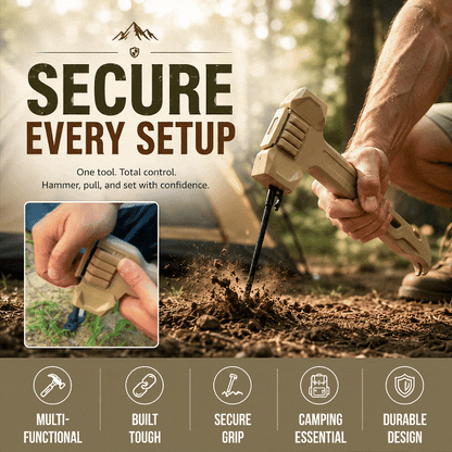 Multifunctional Camping Hammer & Tent Stake Puller
