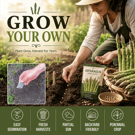 Perennial Asparagus 500 Seeds Set