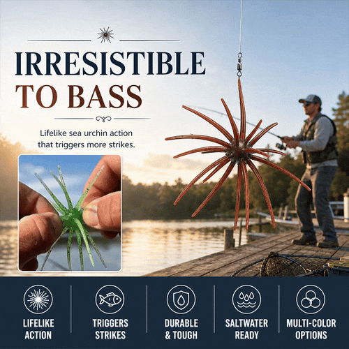Floating Sea Urchin Soft Lures 6 Pack Set