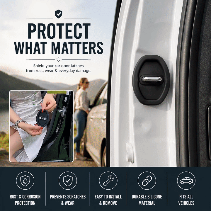 8PCS Upgraded Car Door Latch Guard Cover