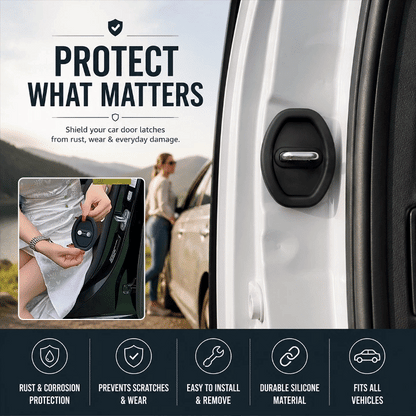 8PCS Upgraded Car Door Latch Guard Cover