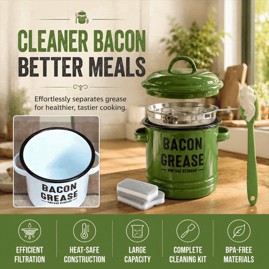 46 oz Grease Container with Filter and Scraper