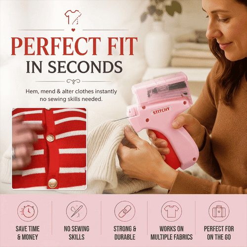 Mini Handheld Quick Stitchy Tag Gun Set Easy To Use