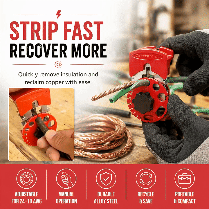Portable Manual Wire Stripping Tool