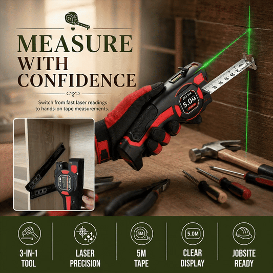 3-in-1 Laser Tape Measure