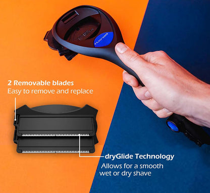 Long-Handle Back Hair Shaver Set