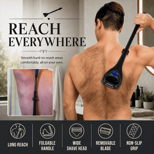 Long-Handle Back Hair Shaver Set
