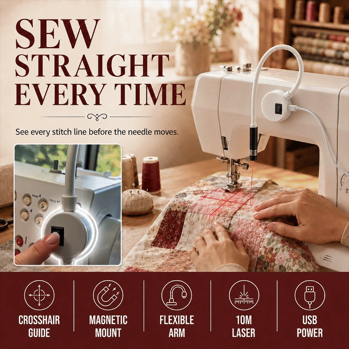Magnetic Sewing Laser Positioning Light