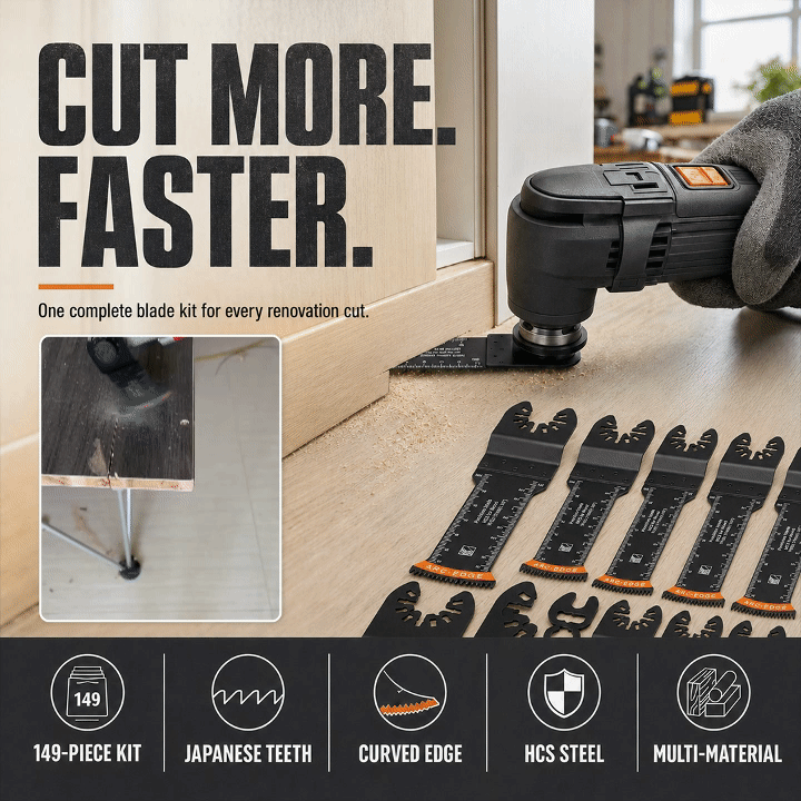10-Piece Oscillating Saw Blade Set
