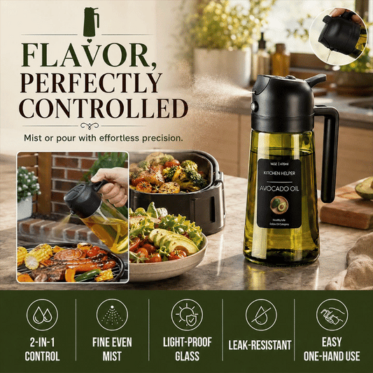 2-in-1 Light-Proof Oil Dispenser with Brush