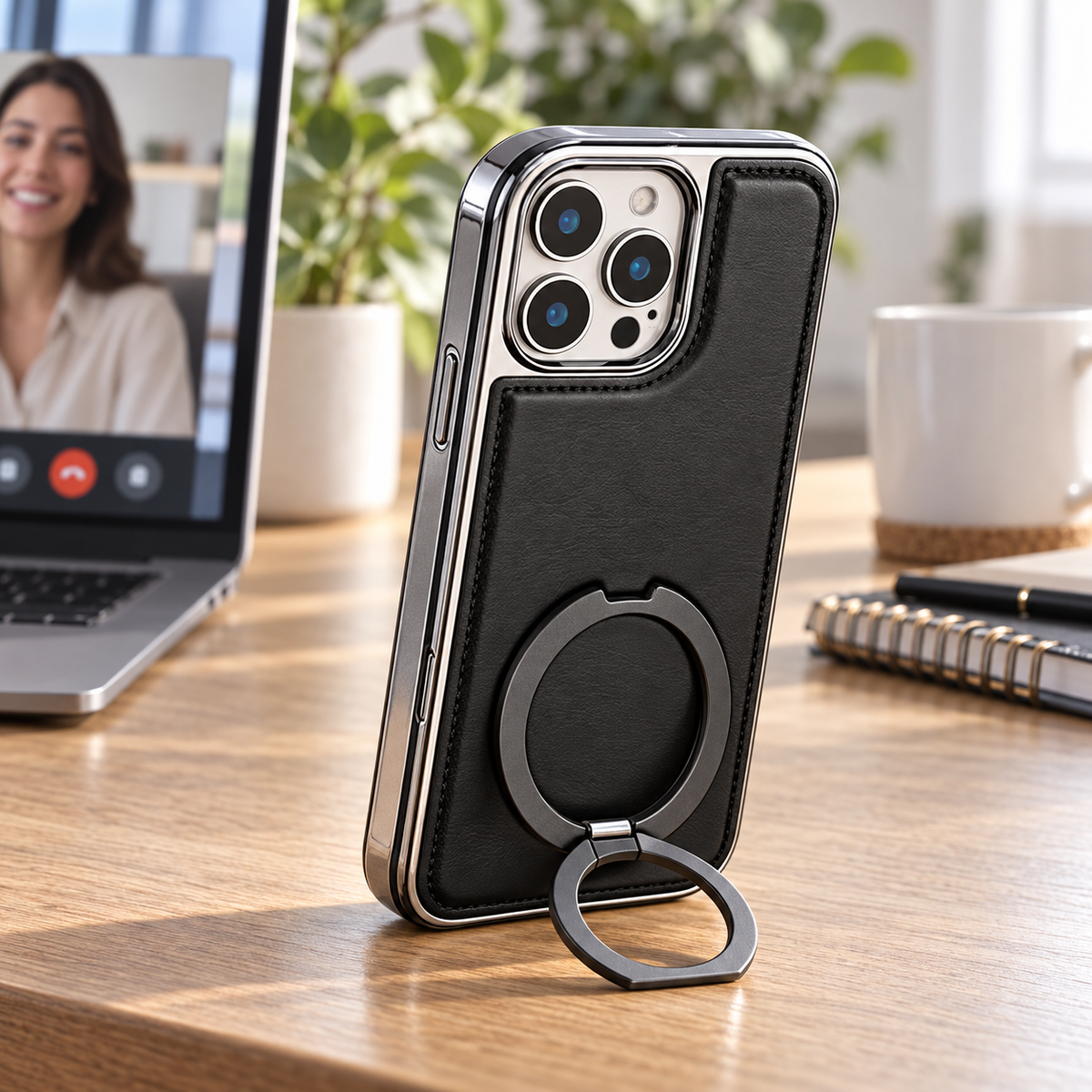 Luxury Magnetic Kickstand Case for iPhone Everyday Protection