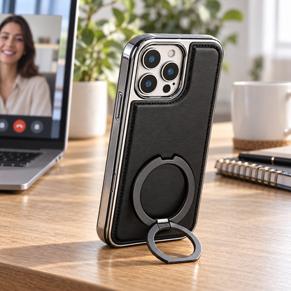 Luxury Magnetic Kickstand Case for iPhone Everyday Protection