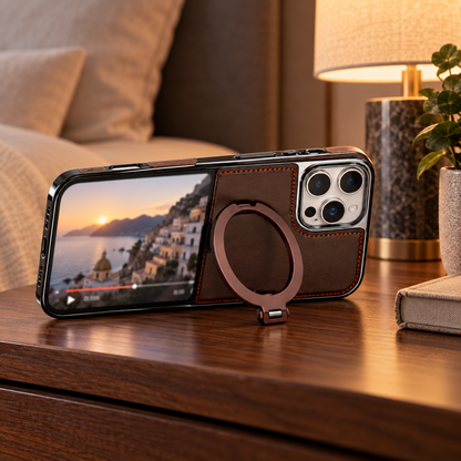 Luxury Magnetic Kickstand Case for iPhone Everyday Protection