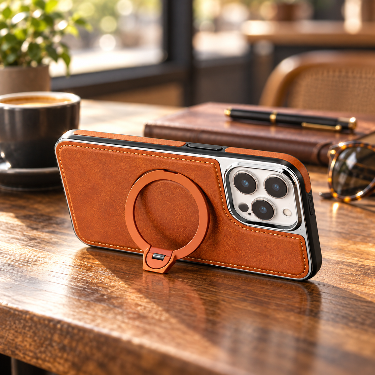 Luxury Magnetic Kickstand Case for iPhone Everyday Protection