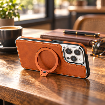 Luxury Magnetic Kickstand Case for iPhone Everyday Protection