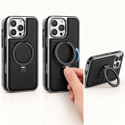 Luxury Magnetic Kickstand Case for iPhone Everyday Protection