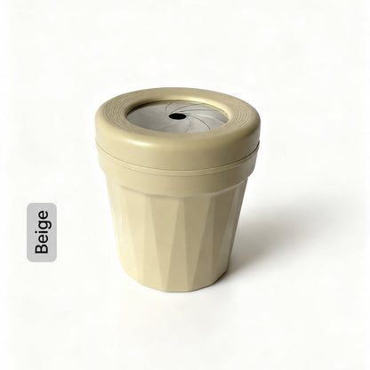 Sealed Mini Car Ashtray with Twist Lid for Cleaner Small-Space Storage