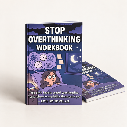Stop Overthinking Guided Workbook for Calmer Daily Reflection