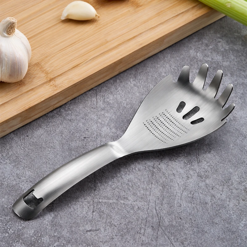 430 Stainless Steel Multi-Use Kitchen Spoon for Straining and Mashing
