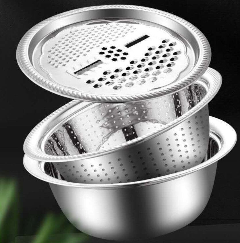 Stainless Steel Grater Bowl Set