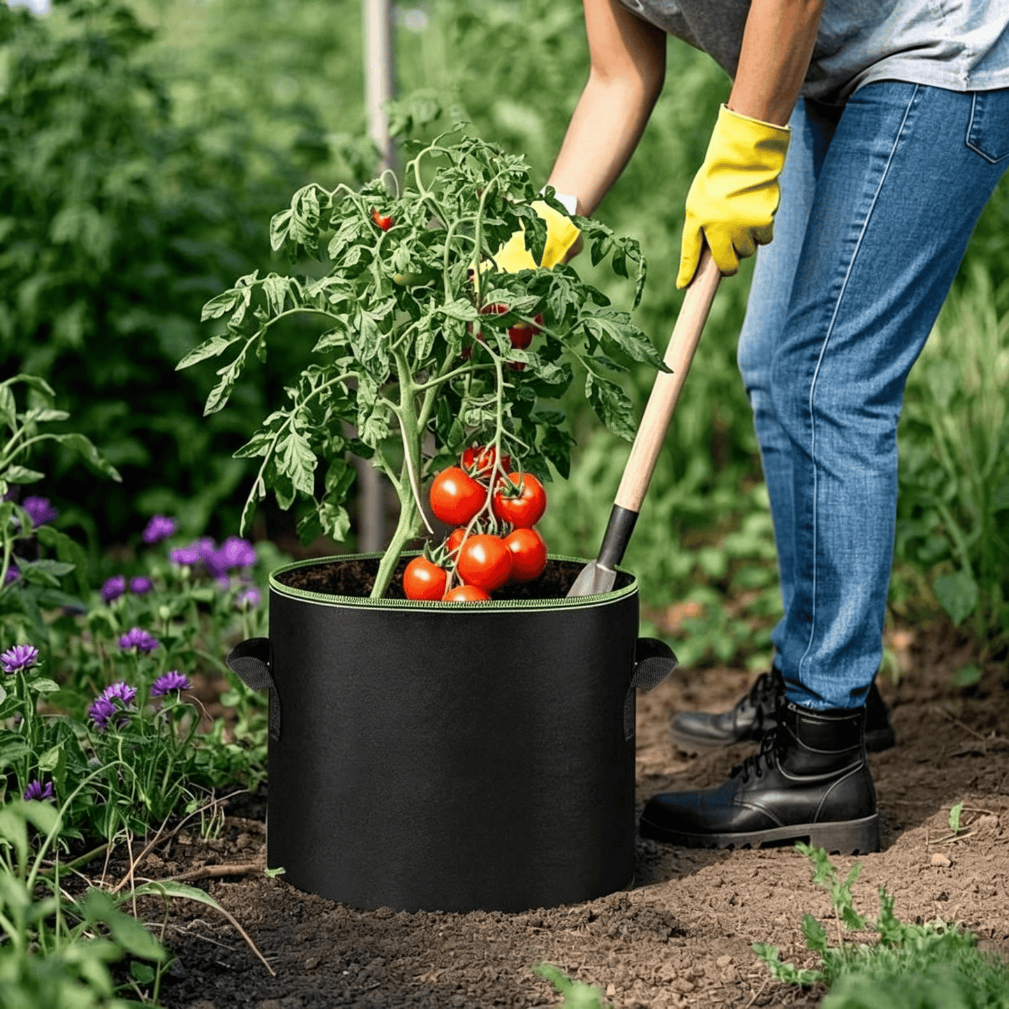 🌱 5-Pack 5 Gallon Grow Bags