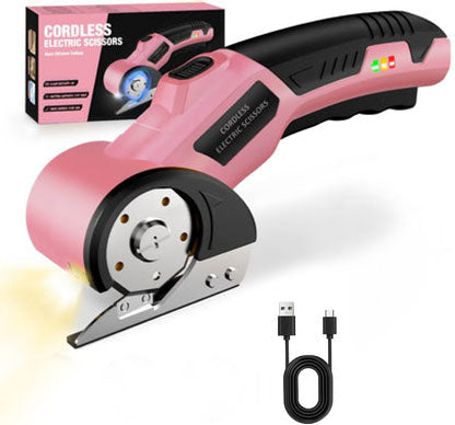 4V Rechargeable Electric Scissors - Lightweight DIY Multi-Cutter Set