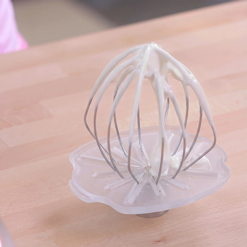 Clear Whisk Wiping Disc for Tidier Mixing