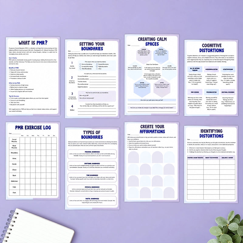 Stop Overthinking Guided Workbook for Calmer Daily Reflection