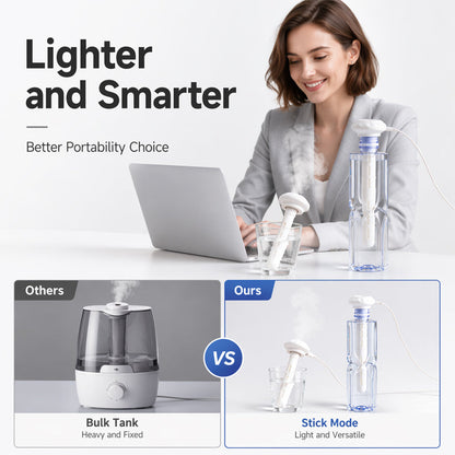 Portable USB Bottle Humidifier for Desks and Travel