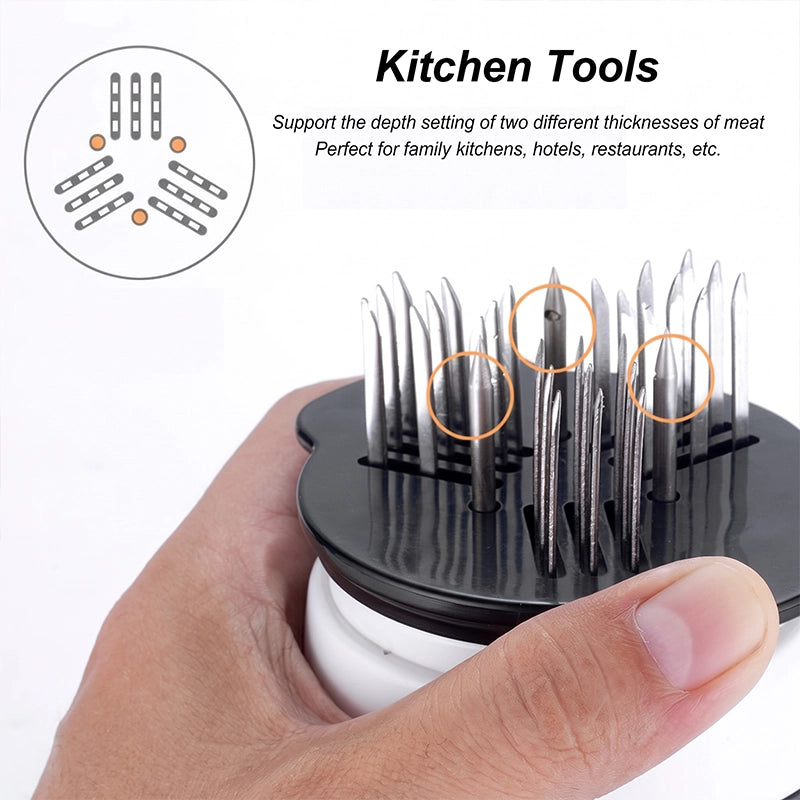 Meat Tenderizer and Marinade Injector for BBQ Preparation