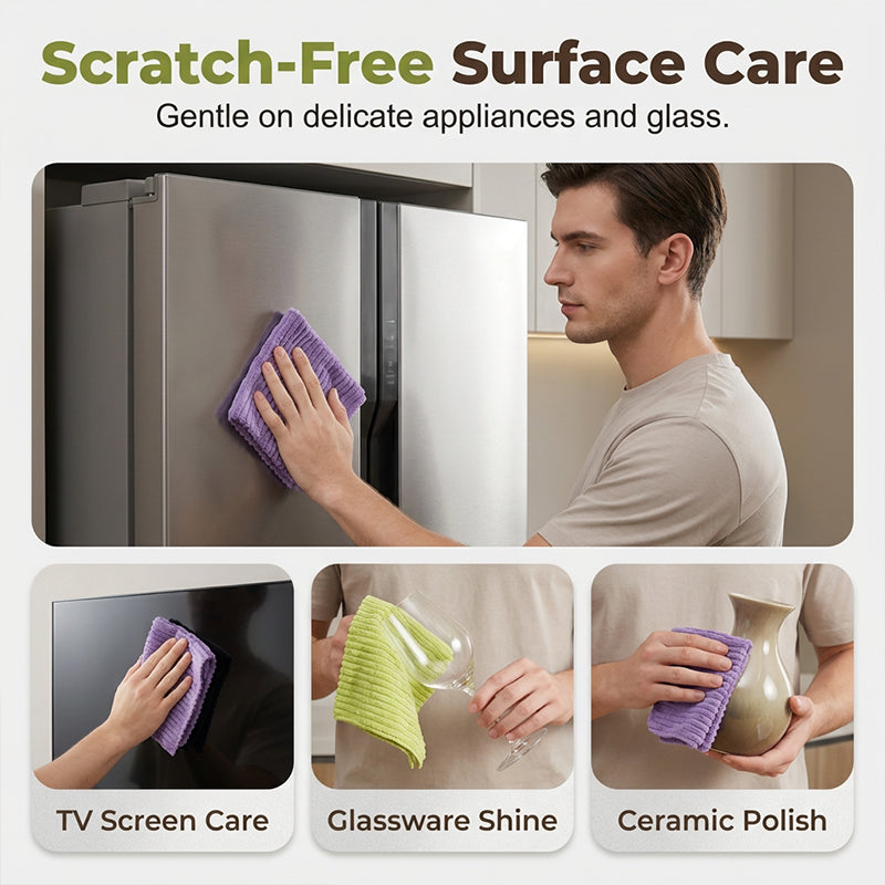 Reusable Tear-Off Cleaning Cloth Roll for Kitchen Wiping