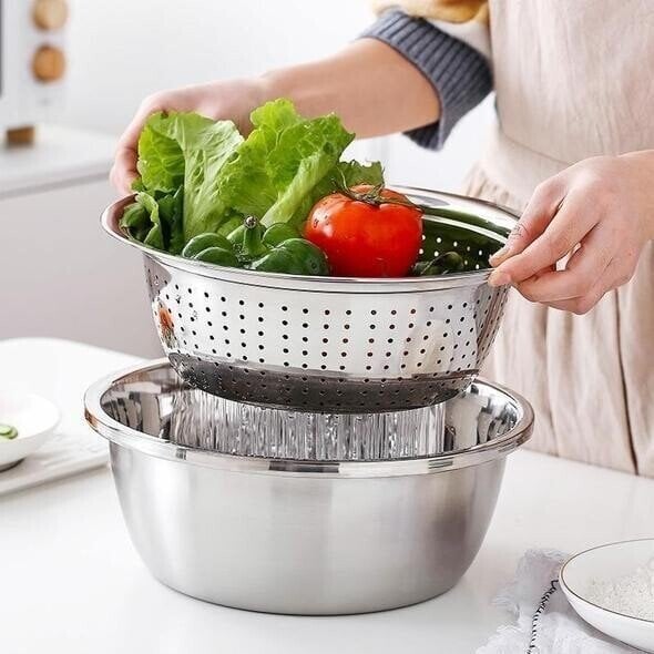 Stainless Steel Grater Bowl Set