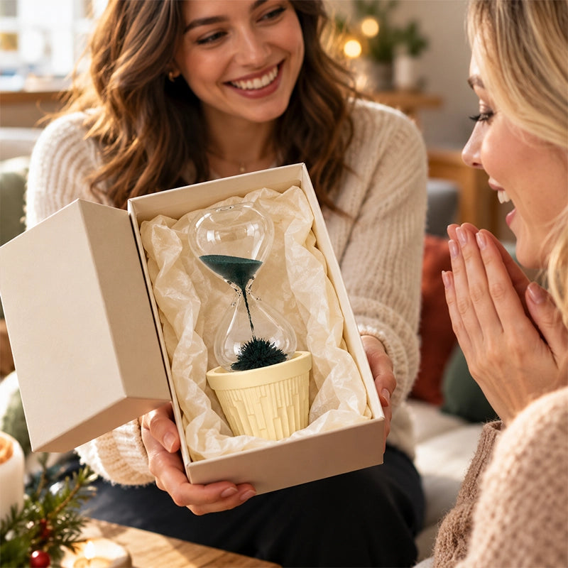 Magnetic Sand Hourglass Planter Ornament