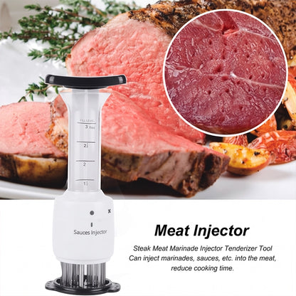 Meat Tenderizer and Marinade Injector for BBQ Preparation