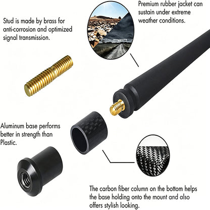 Universal M6 Thread Flexible Rubber Antenna Replacement Kit