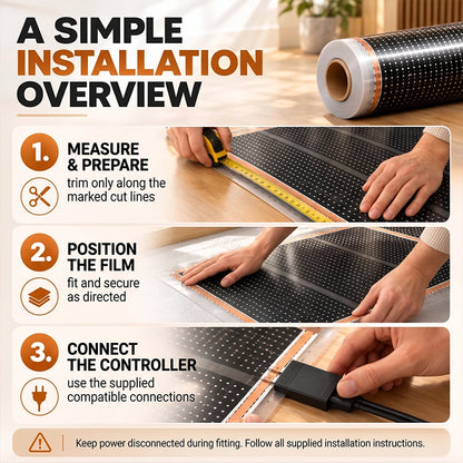 Graphene Electric Heating Mat Set — 50 × 100 cm