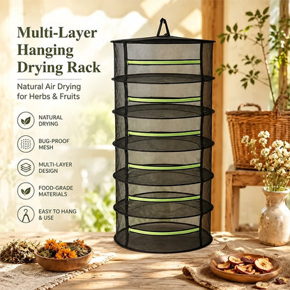 Enclosed Hanging Mesh Drying Rack