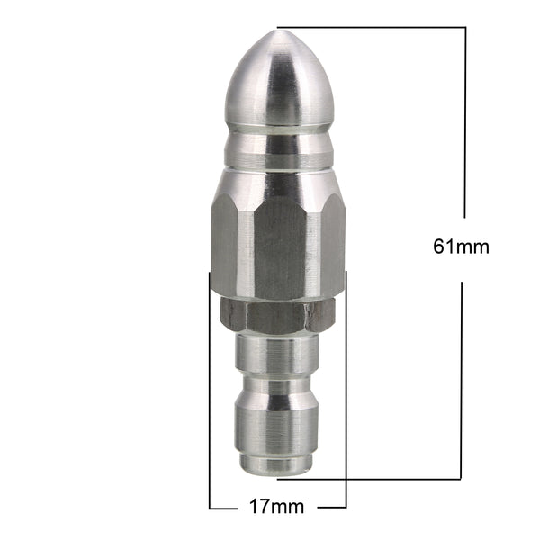 3/8-Inch High-Pressure Sewer Jetter Nozzle