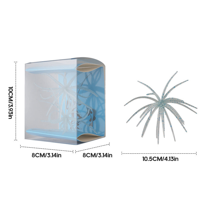 Floating Sea Urchin Soft Lures 6 Pack Set