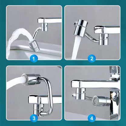 Rotating 1080° robotic arm faucet -The direction and water flow rate can be freely adjusted