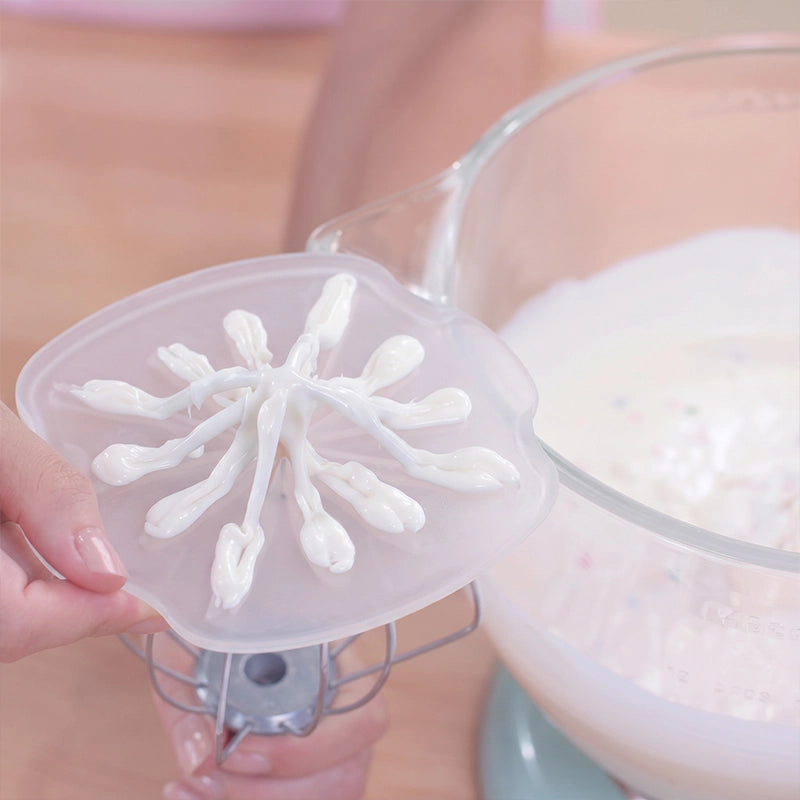 Clear Whisk Wiping Disc for Tidier Mixing