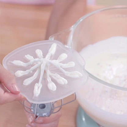 Clear Whisk Wiping Disc for Tidier Mixing