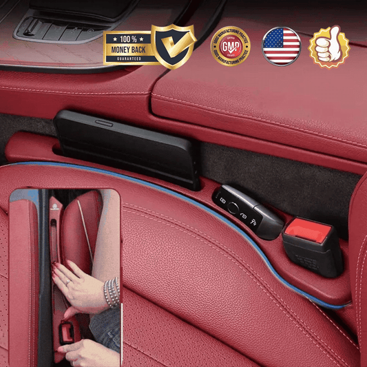 Car Seat Gap Filler 2-Pack – Leak-Proof Gap Plug & Storage Organizer for a Clean Car Interior